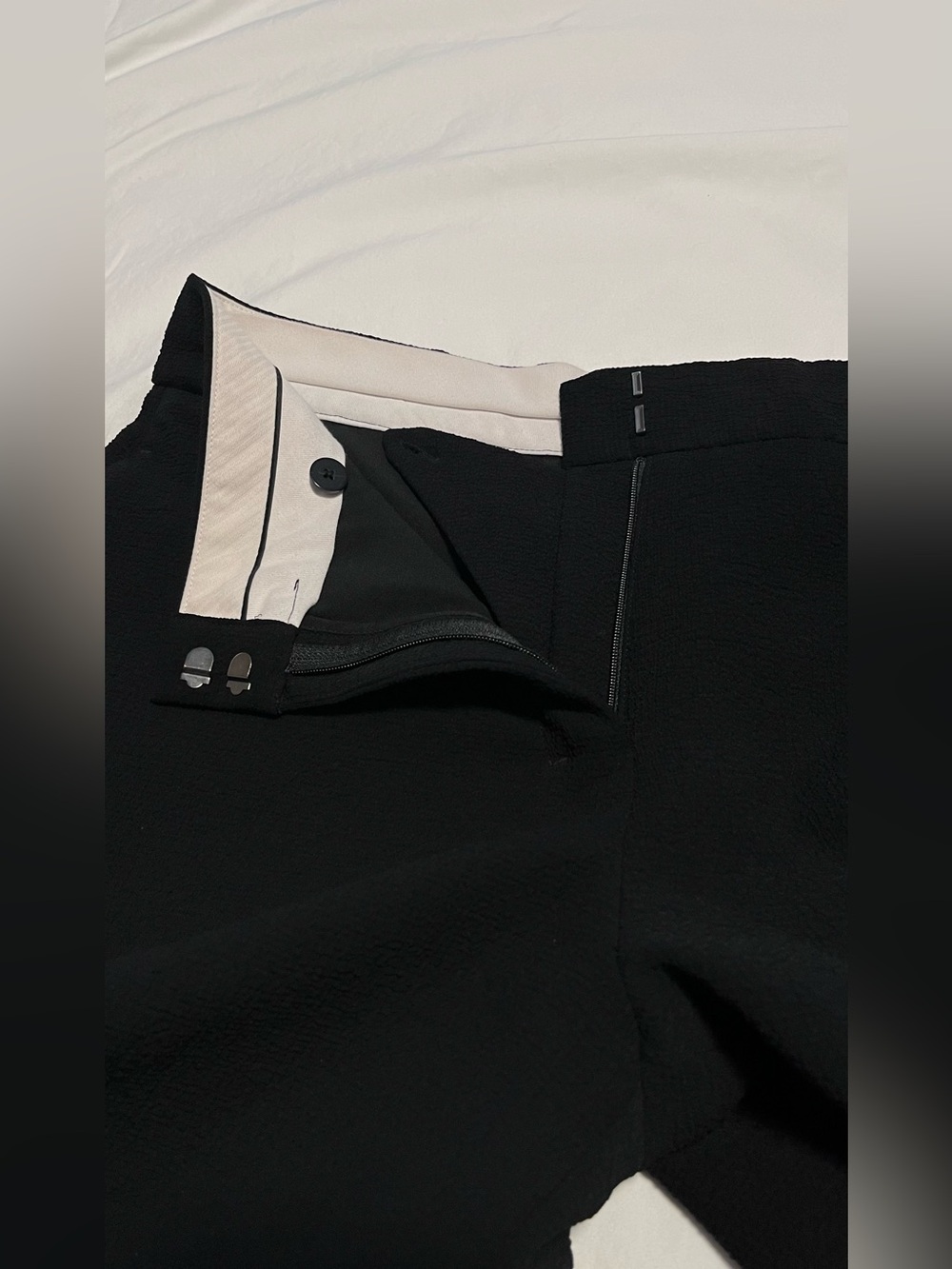 Women’s MM. LAFLEUR The Zhou Culotte - Eco Soft Wave Black Wide L Pants Size 8 - Picture 12 of 15